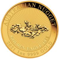 Australien 100 AUD Nugget Golden Eagle 2021 1 Oz Gold