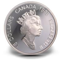 Kanada - 15 CAD Lunar Ziege 2003 - 1 Oz Silber