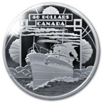Kanada - 50 CAD 100 Jahre Konförderation: Schiff - 5 Oz Silber