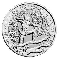 Großbritannien - 2 GBP Robin Hood 2021 - 1 Oz Silber BU