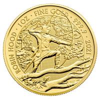 Grobritannien - 100 GBP Myth & Legends (1.) Robin Hood 2021 - 1 Oz Gold BU