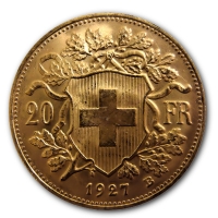 20 Schweizer Franken Vreneli - 5,81g Goldmünze