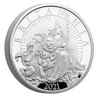 Großbritannien - 2 GBP Britannia 2021 - 1 Oz Silber PP