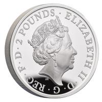 Großbritannien - 2 GBP Britannia 2021 - 1 Oz Silber PP