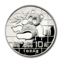 China - 10 Yuan Panda 1989 - 1 Oz Silber