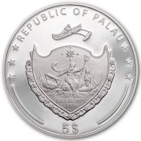 Palau - 5 USD Hand of Hamsa 2021 - 1 Oz Silber