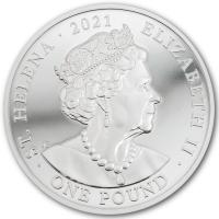 St. Helena - 1 Pfund 200 Jahre Napoleon 2021 - 1 Oz Silber