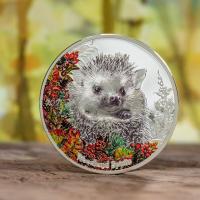 Mongolei - Woodland Spirits Hedgehog 2021 - 1 Oz Silber PP