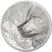 Mongolei - 2.000 Togrog Mystic Wolf 2021 - 3 Oz Silber