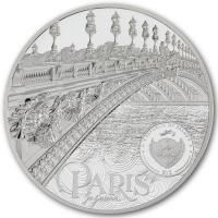 Palau - 50 USD Tiffany Art Metropolis: Paris 2021 - 1 KG Silber