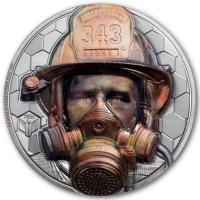 Cook Island - 20 CID Firefighter - Real Heroes 2021 - 3 Oz Silber