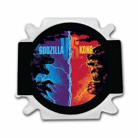 Niue - 2 NZD Godzilla vs. Kong: Godzilla BULLION - 1 Oz Silber