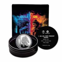 Niue - 2 NZD Godzilla vs. Kong: King Kong PROOF - 1 Oz Silber PP