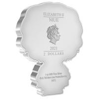 Niue - 2 NZD Chibi Herr der Ringe(TM) (2.) Samweis(TM) 2021 - 1 Oz Silber