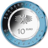 Deutschland - 10 EURO Auf dem Wasser 2021 - 5er Satz Spiegelglanz PP