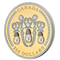 Kanada - 250 CAD Queen Elizabeths Lovers Knot Tiara 2021 - 60g Gold PP