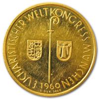 Deutschland - Eucharistischer Weltkongress Mnchen 1960 - 10,52g Goldmedaille
