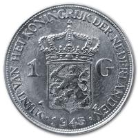 Niederlande - 1 Gulden Wilhelmina (1922-1944) - 10g Silber