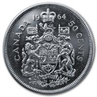 Kanada - 0,50 CAD Umlaufmnze (1959-1966) - 11,66g Silber
