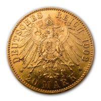 Deutsches Kaiserreich - 20 Mark Wilhelm II. - 7,16g Goldmünze