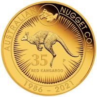 Australien - 100 AUD Knguru 35 Jahre 2021 - 1 Oz Gold PP
