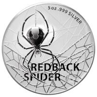 Australien - 5 AUD Gefhrliche Tiere Redback Spider 2021 - 5 Oz Silber