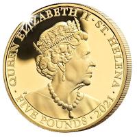 St. Helena - 5 Pfund The Queens Virtues: Truth 2021 - 1 Oz Gold PP