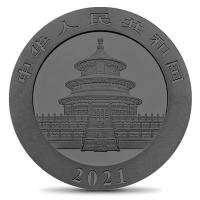 China - 10 Yuan Panda Yin Yang 2021 - 30g Silber Gold Ruthenium