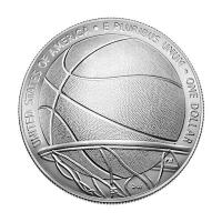 USA - 1 USD Basketball Hall of Fame - Silber BU