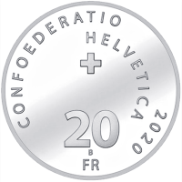 Schweiz - 20 SFR Sustenpass Proof 2020 - Silber PP