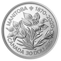 Kanada - 30 CAD 150 Jahre Manitoba 2020 - 2 Oz Silber