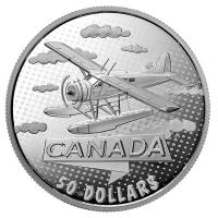 Kanada - 50 CAD 100 Jahre Konfrderation: Flugzeug - 5 Oz Silber