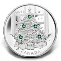 Kanada - 20 CAD Weihnachtsbaum 2011 - 1 Oz Silber PP