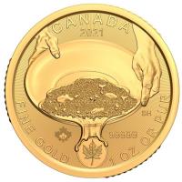 Kanada - 200 CAD Goldrausch Serie (1): Goldwsche 2021 - 1 Oz Gold