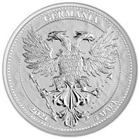 Germania Mint - 5 Mark Kastanie Chestnut Leaf 2021 - 1 Oz Silber