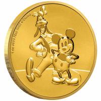 Niue - 250 NZD Disney Mickey(TM) und Goofy(TM) 2021 - 1 Oz Gold / nur 100!!!