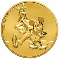 Niue - 250 NZD Disney Mickey(TM) und Goofy(TM) 2021 - 1 Oz Gold / nur 100!!!