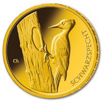 Deutschland - 20 Euro Heimische Vögel Schwarzspecht 2021 - 1/8 Oz Gold