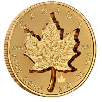 Kanada - 200 CAD Super Incuse Maple Leaf 2021- 2 Oz Gold