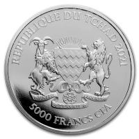 Tschad - 5000 Francs Mandala Antilope 2021 - 1 Oz Silber