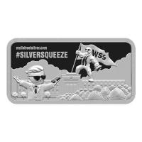 USA - Wallstreetbets SilverSqueeze End of Fed Barren 2021 - 10 Oz Silber