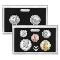 USA - 2,16 USD Jahressatz 2x15 Cent + 1,66 USD - Silber Proof
