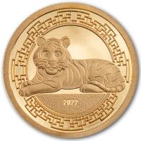 Mongolei - Lunar Jahr des Tigers 2022 - Gold PP
