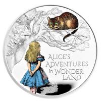 Großbritannien - 2 GBP Alice im Wunderland 2021 - 1 Oz Silber PP