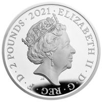 Grobritannien - 2 GBP Alice im Wunderland 2021 - 1 Oz Silber PP