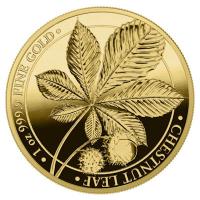 Germania Mint - 100 Mark Kastanie Chestnut Leaf 2021 - 1 Oz Gold