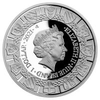 Niue - 1 NZD The legend of King Arthur: Excalibur and Lady of the Lake - 1 Oz Silber