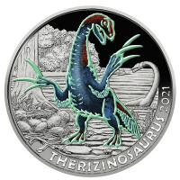 sterreich - 3 Euro Dino Taler Therizinosaurus Cheloniformis 2021 - Mnze