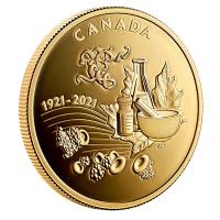 Kanada - 200 CAD 100 Jahre Entdeckung von Insulin 2021 - 1 Oz Gold