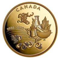 Kanada - 200 CAD 100 Jahre Entdeckung von Insulin 2021 - 1 Oz Gold